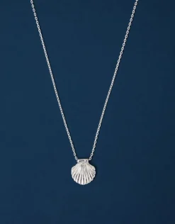 Accessorize Sterling Silver-Plated Shell Necklace