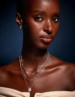 Accessorize Sterling Silver-Plated Shell Necklace
