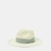 Accessorize Stripe Band Fedora Hat