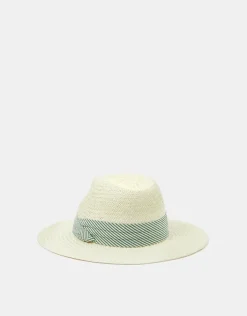 Accessorize Stripe Band Fedora Hat