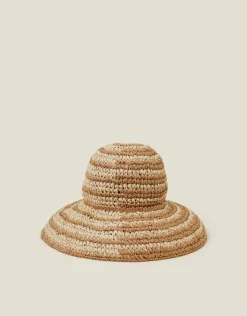 Accessorize Stripe Bucket Hat