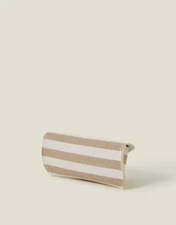 Accessorize Stripe Structured Sunglasses Case