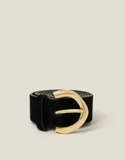 Accessorize Suede Belt Black