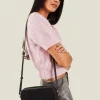 Accessorize Suedette Classic Crossbody Bag Black