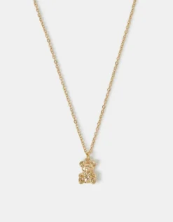 Accessorize Teddy Bear Pendant Necklace