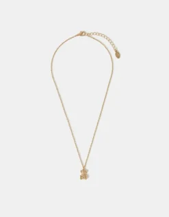 Accessorize Teddy Bear Pendant Necklace