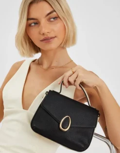 Accessorize Top Handle Cross-Body Bag Black