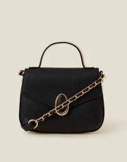 Accessorize Top Handle Cross-Body Bag Black