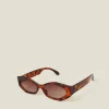 Accessorize Tort Resin Geometric Sunglasses