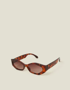Accessorize Tort Resin Geometric Sunglasses