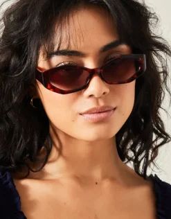 Accessorize Tort Resin Geometric Sunglasses