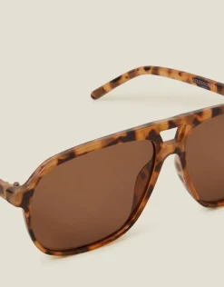 Accessorize Tortoiseshell Aviator Sunglasses
