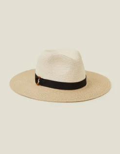 Accessorize Tortoiseshell Ring Fedora Hat