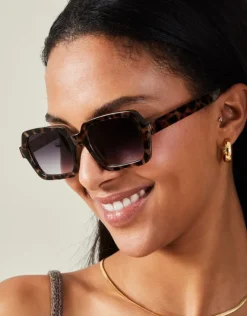 Accessorize Tortoiseshell Square Sunglasses