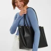 Accessorize Triple Compartment Shoulder Bag