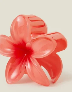 Accessorize Tropical Flower Claw Clip Orange