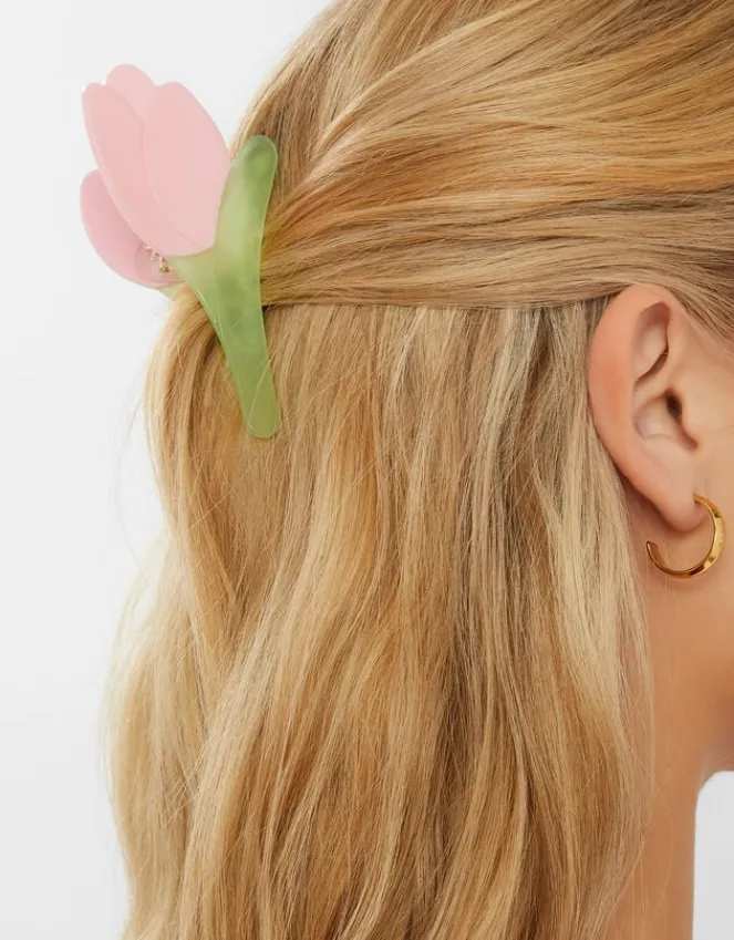 Accessorize Tulip Claw Clip Pink