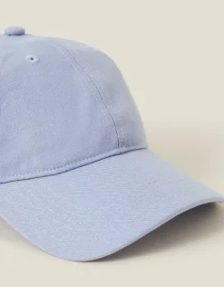 Accessorize Twill Baseball Cap Blue
