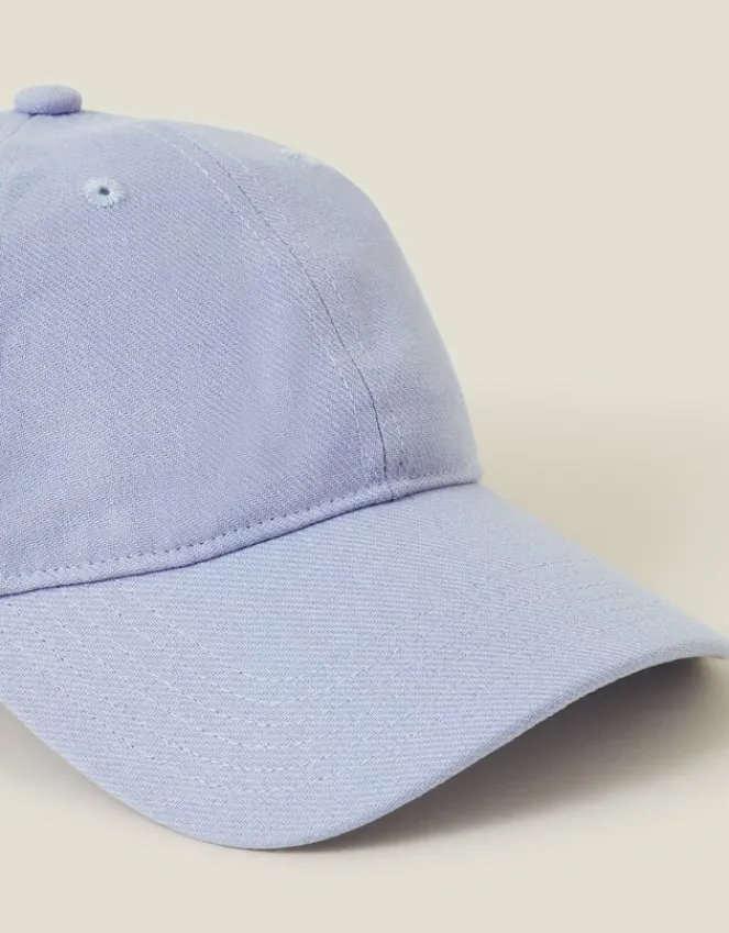 Accessorize Twill Baseball Cap Blue