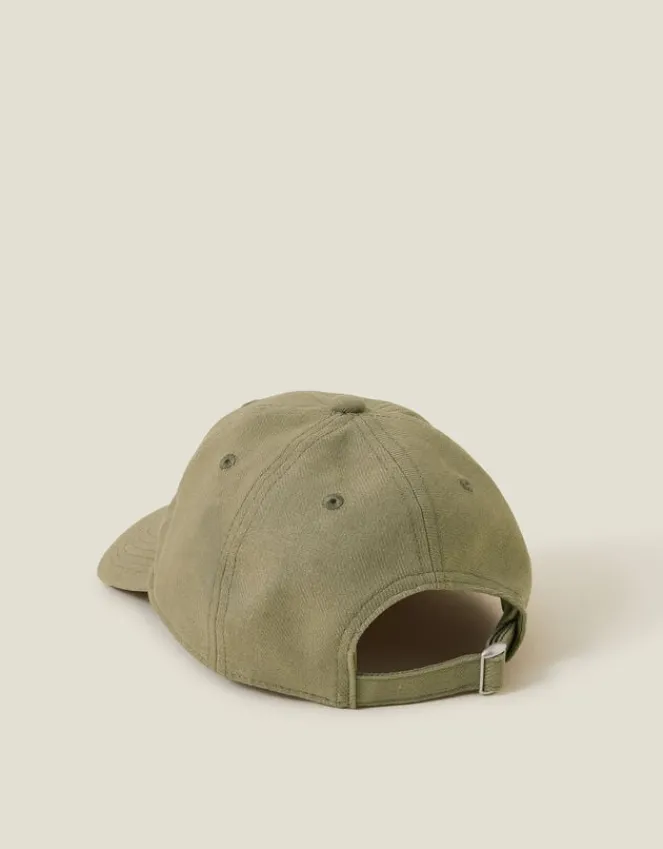Accessorize Twill Baseball Cap Green