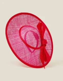 Accessorize Two Tone Bow Disc Fascinator Pink