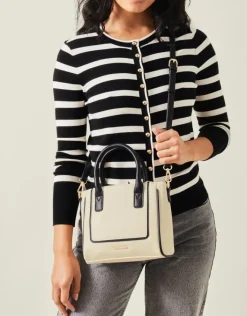Accessorize Two-Tone Faux Leather Handbag