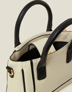 Accessorize Two-Tone Faux Leather Handbag