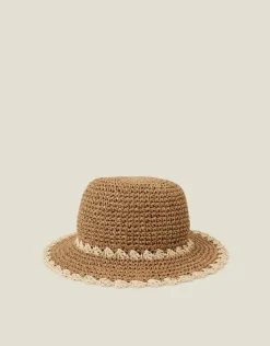Accessorize Two-Tone Scallop Edge Bucket Hat
