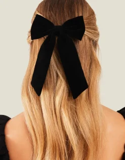 Accessorize Velvet Bow Hair Clip