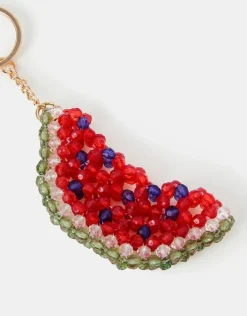 Accessorize Watermelon Beaded Bag Charm