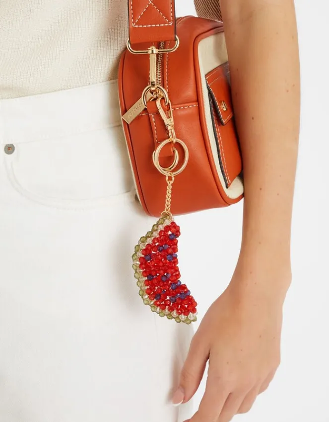 Accessorize Watermelon Beaded Bag Charm