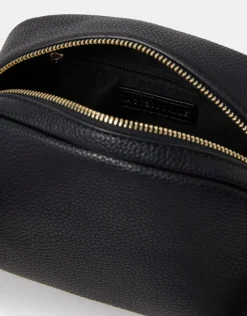Accessorize Webbing Strap Small Crossbody Bag Black