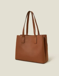 Accessorize Webbing Strap Tote Bag Tan
