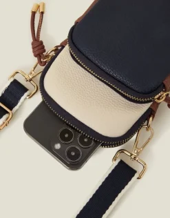 Accessorize Webbing Strap Zip Phone Bag