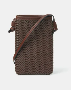 Accessorize Woven Crossbody Phone Bag