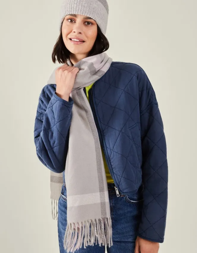 Accessorize Woven Pastel Check Blanket Scarf