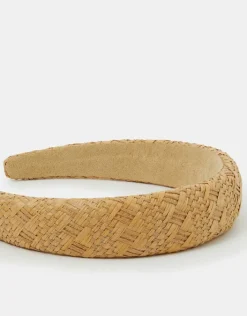 Accessorize Woven Raffia Headband