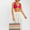 Accessorize Woven Stripe Tote Bag
